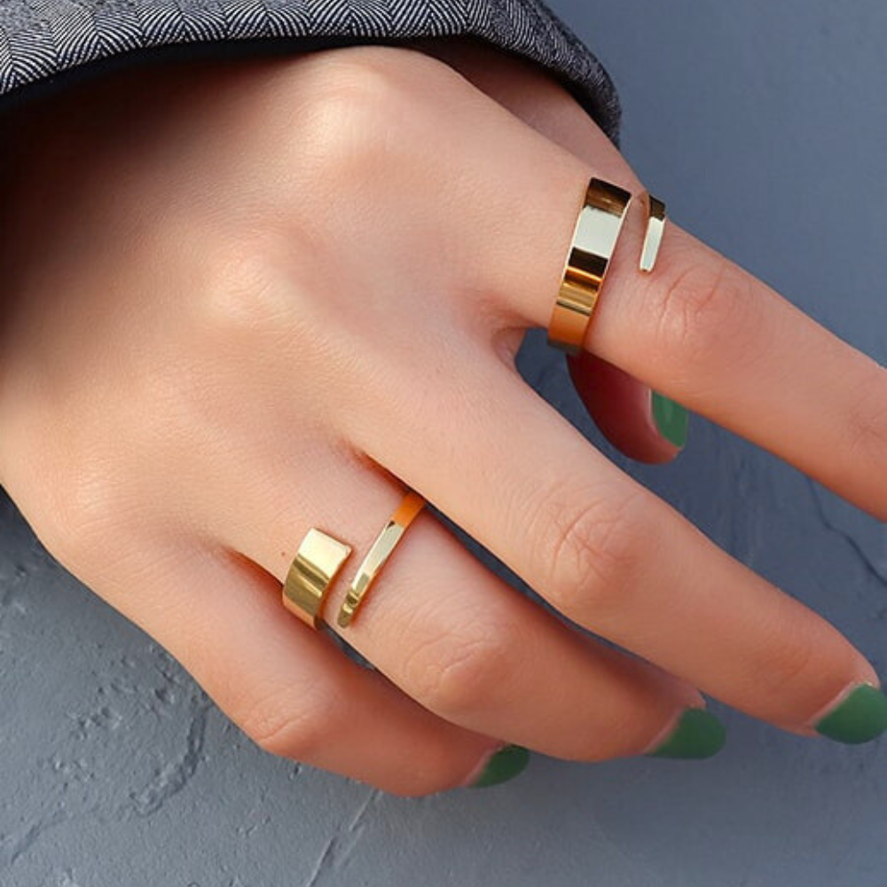 MONACO NŐI GYŰRŰ-Arany színű