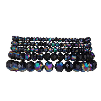 CRYSTAL KARKÖTŐ SZETT 5 DB - BLACK MULTI