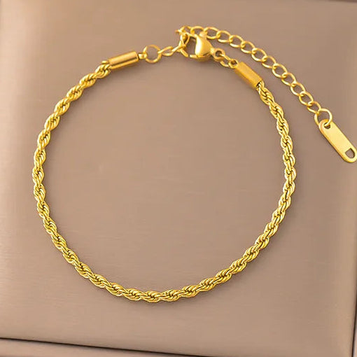 KATHERINE arany színű minimalista állítható láncos karkötő