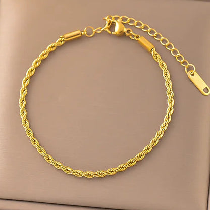 KATHERINE arany színű minimalista állítható láncos karkötő