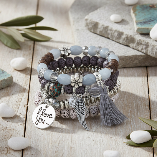 bohem-tobbsoros-noi-karkoto-szett-szurkeskek-szinben-lotusz-mag-es-lavako-gyongyokbol-angyalszarny-medallal